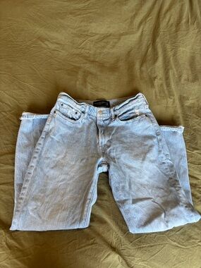 Abercrombie & Fitch Light Blue Vintage Stretch Straight Jeans